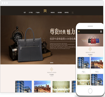 大聪科技响应式品牌包包网站建设